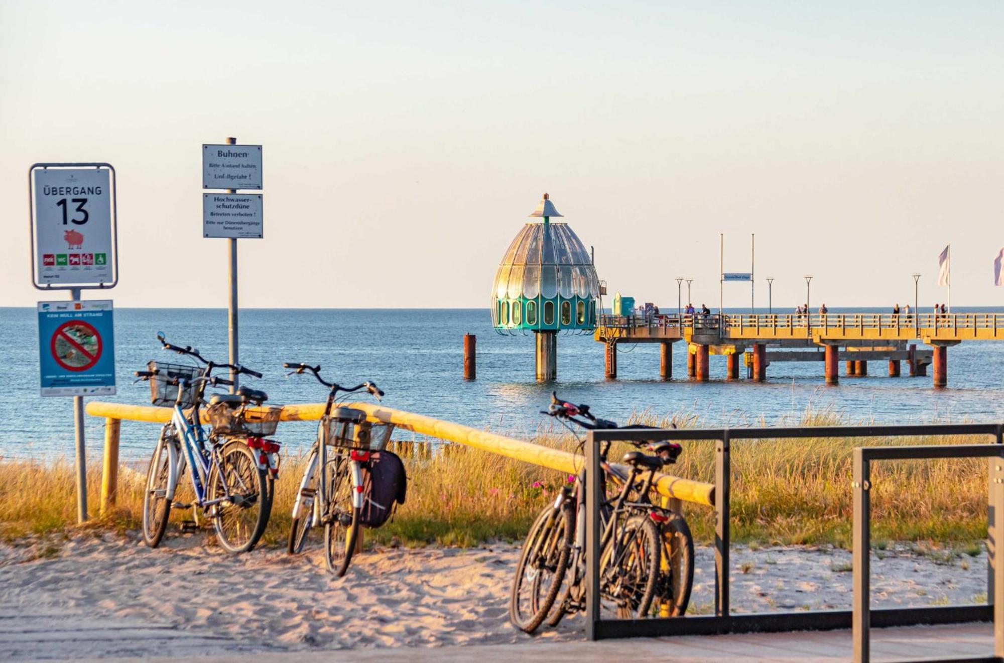 Kranichtanz An Der Seebruecke Zingst Extérieur photo